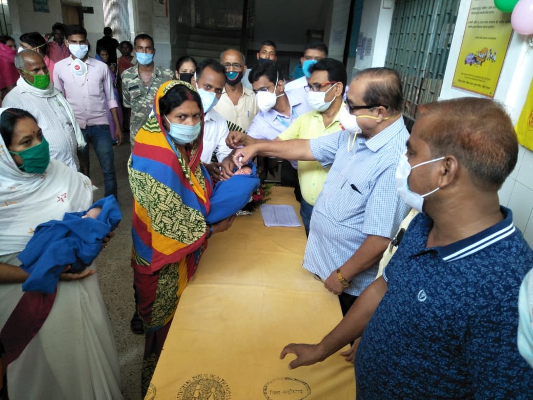 Rashtriya Mashal | जिले में पाँच दिवसीय पल्स पोलियो अभियान का हुआ शुभारंभ